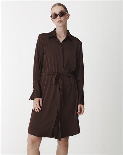 NAKITA DRESS - SEMI RICH BROWN